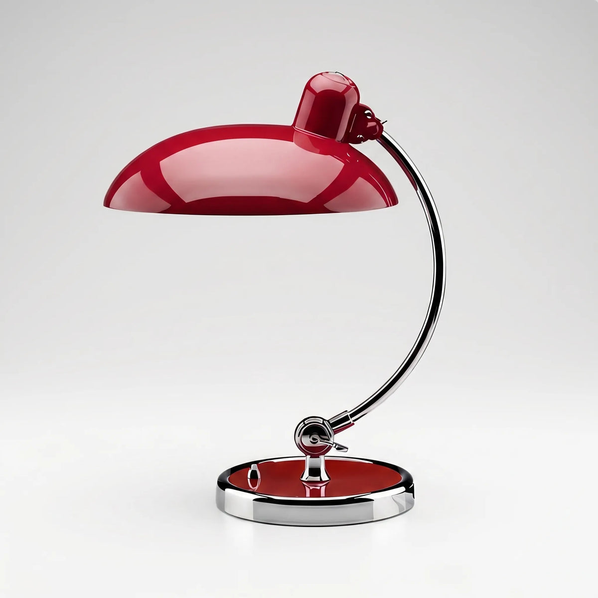 Noor | Candeeiro de Mesa com Braço Ajustável | Design Retro, Cúpula Clássica | Metal Resistente