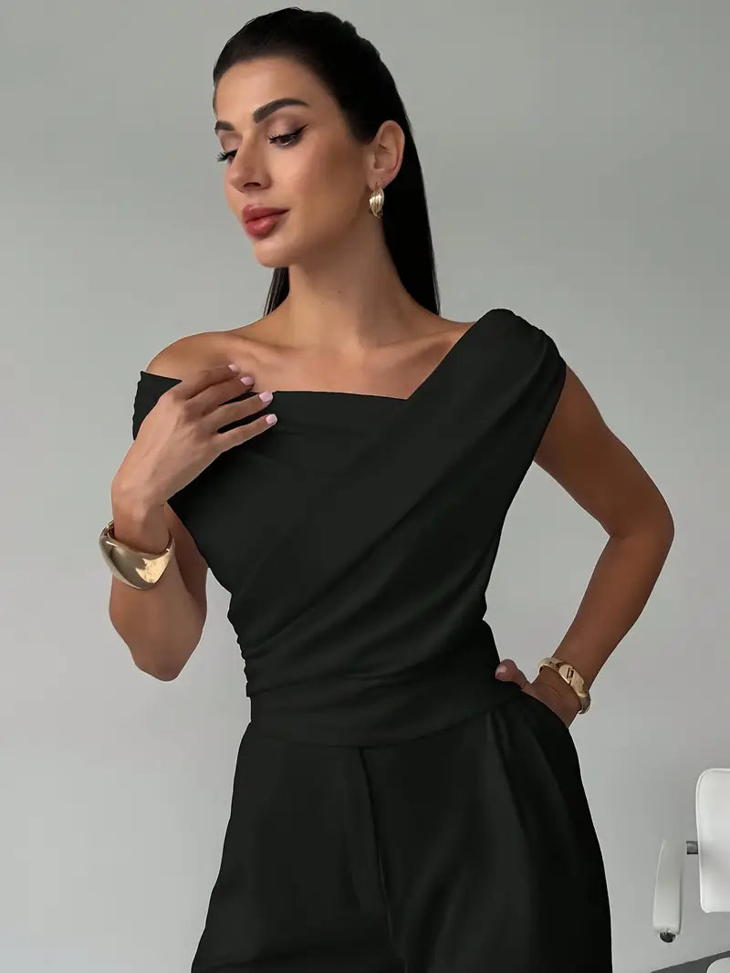 Bexcellent | Blusa Feminina Drapeada nos Ombros