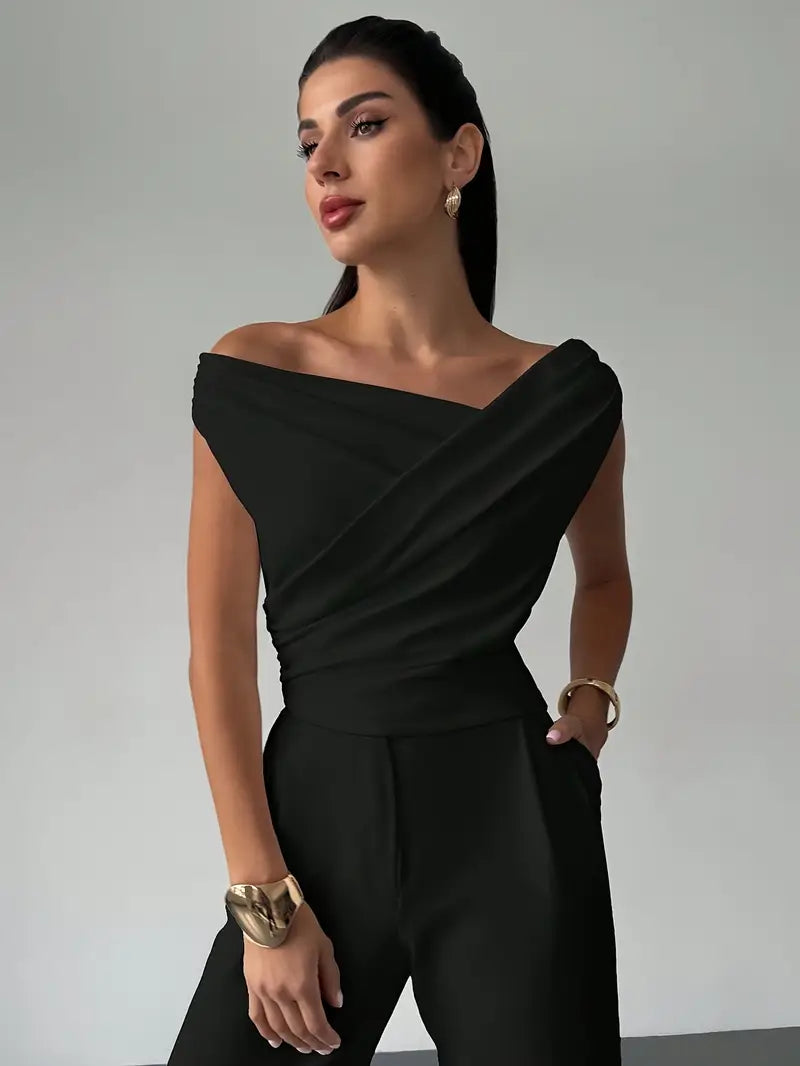 Bexcellent | Blusa Feminina Drapeada nos Ombros