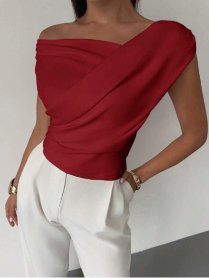 Bexcellent | Blusa Feminina Drapeada nos Ombros