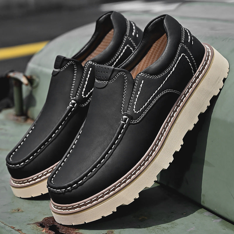 Mocassins de Couro Masculinos | Conforto Ortopédico, Antiderrapante | Iris
