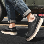 Mocassins de Couro Masculinos | Conforto Ortopédico, Antiderrapante | Iris