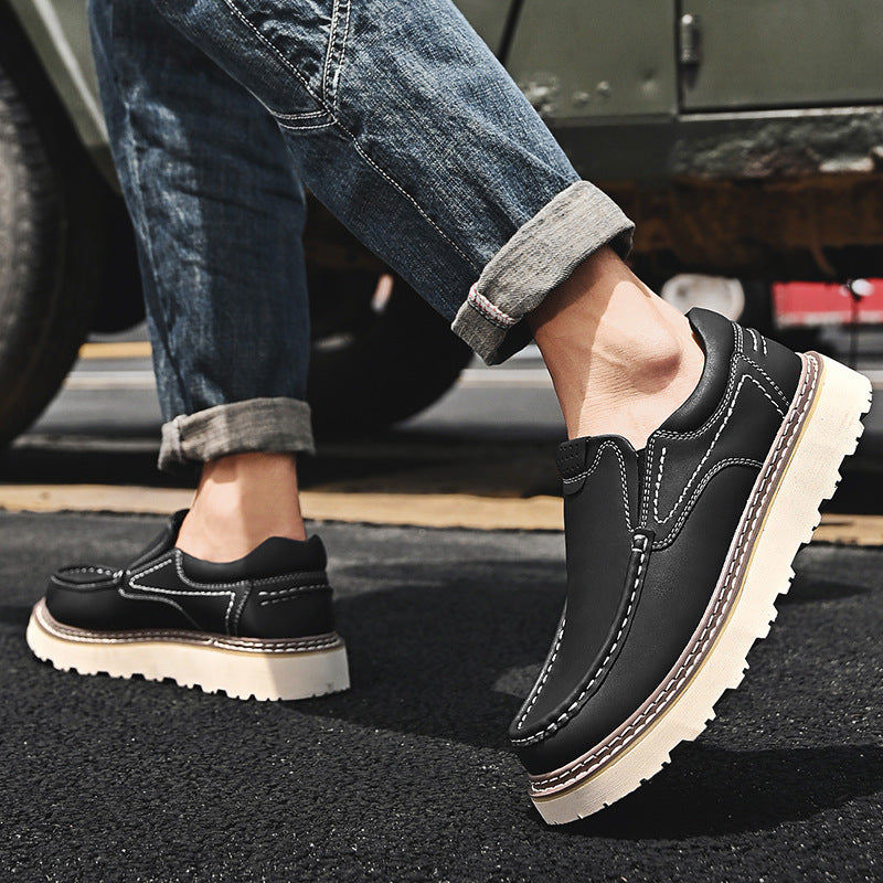 Mocassins de Couro Masculinos | Conforto Ortopédico, Antiderrapante | Iris