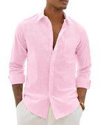 Camisa de Homem de Manga Comprida | Corte Casual com Botões
