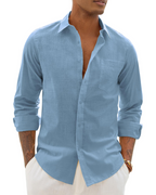 Camisa de Homem de Manga Comprida | Corte Casual com Botões