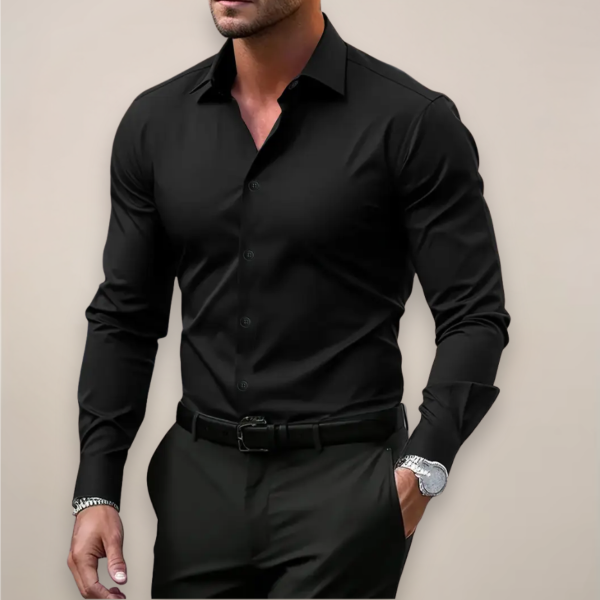 Cassia | Camisa Slim Fit Masculina Primavera
