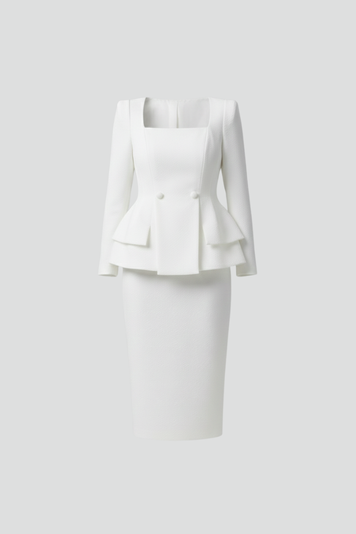 Mulher Conjunto Saia e Blazer 2 Peças