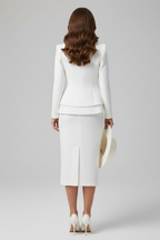 Mulher Conjunto Saia e Blazer 2 Peças