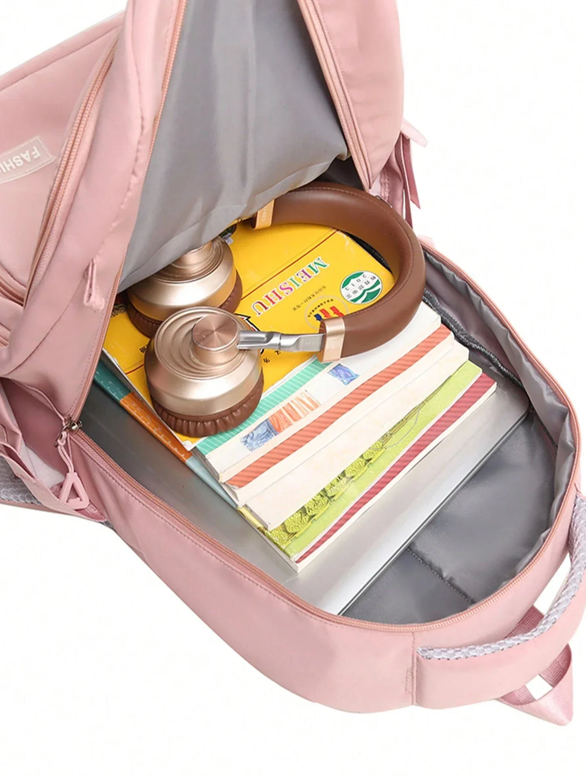 Calla | Mochila Escolar Meninas Impermeável Rosa com Compartimento Laptop