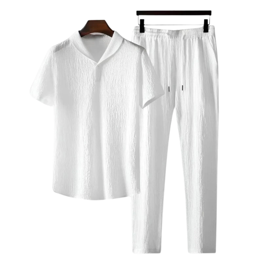 Thalia | Conjunto Masculino Polo e Calça de Algodão