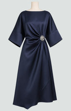 Dione | Vestido Longo Mulher Decote Canoa Maxi