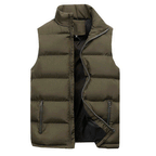 Posy | Colete Acolchoado Masculino Puffer Gola Alta