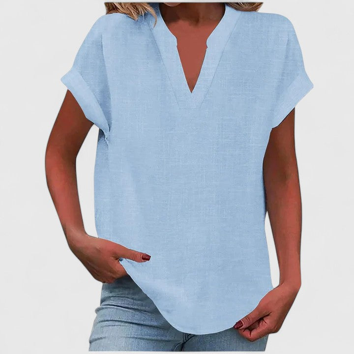 Posy | Blusa Feminina Manga Curta Decote V