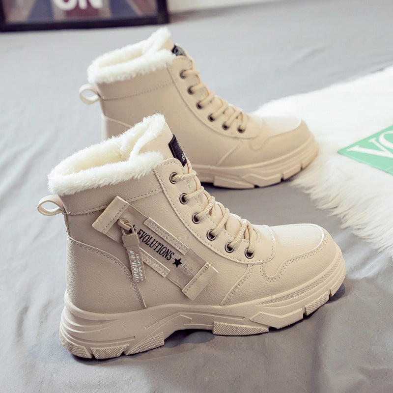 Botas de Inverno Femininas Forradas Antiderrapantes