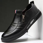 Mocassins em Couro para Homem | Zíper, Conforto Elegante