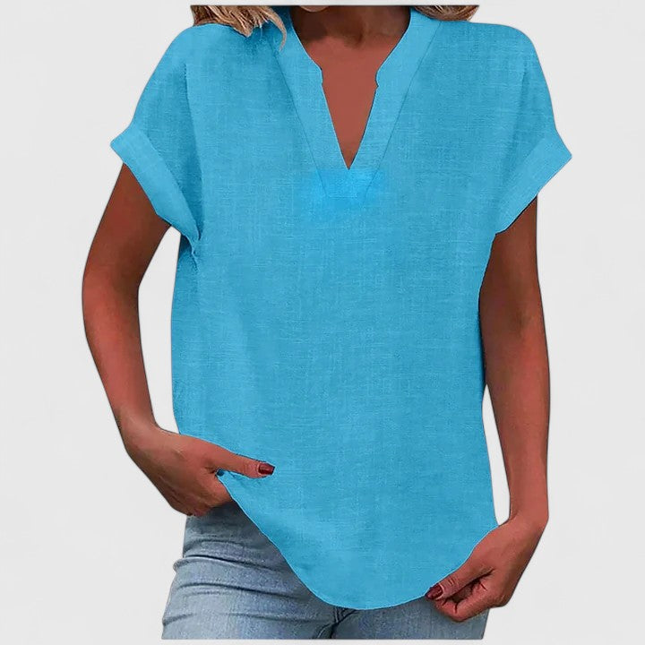 Posy | Blusa Feminina Manga Curta Decote V