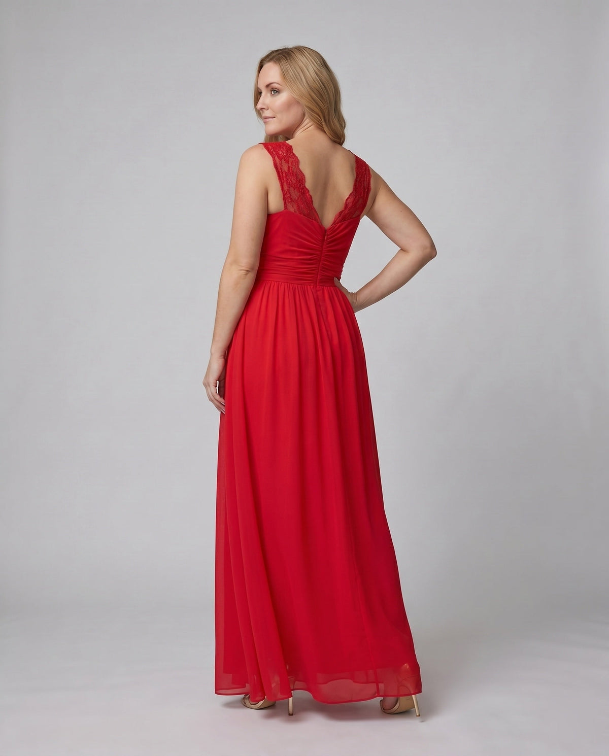Luna | Vestido de Noite Feminino Decote V Longo