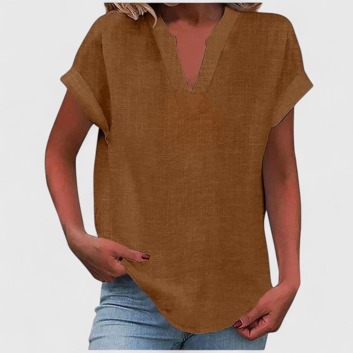 Posy | Blusa Feminina Manga Curta Decote V