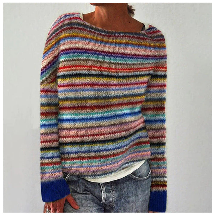 Anneke | Mulher Camisola Manga Longa Corte Descontraído