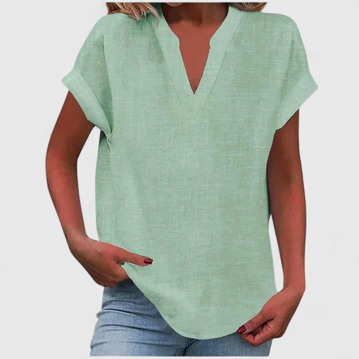 Posy | Blusa Feminina Manga Curta Decote V