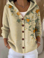 Sage | Colete Feminino Patchwork com Capuz