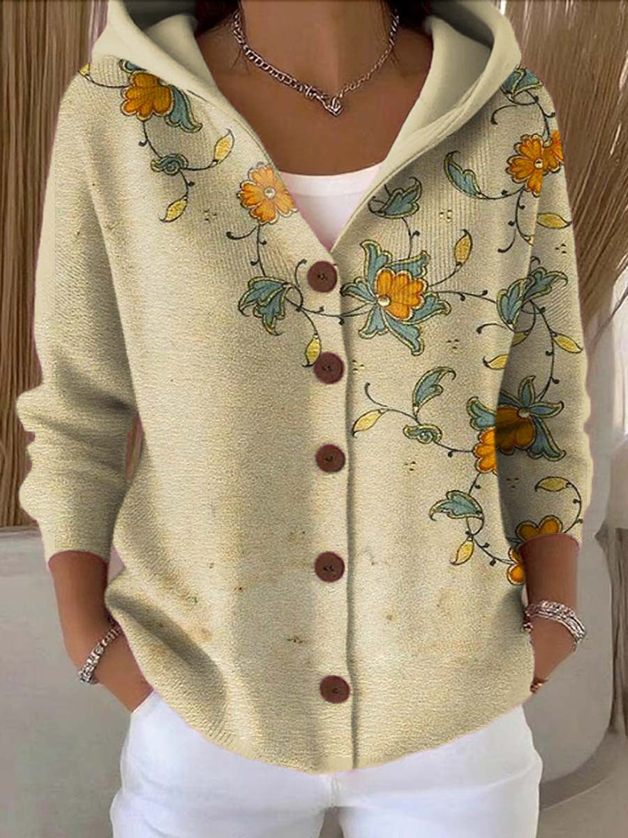 Sage | Colete Feminino Patchwork com Capuz