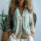 Dione | Blusa Feminina Estampa Natural Relaxada