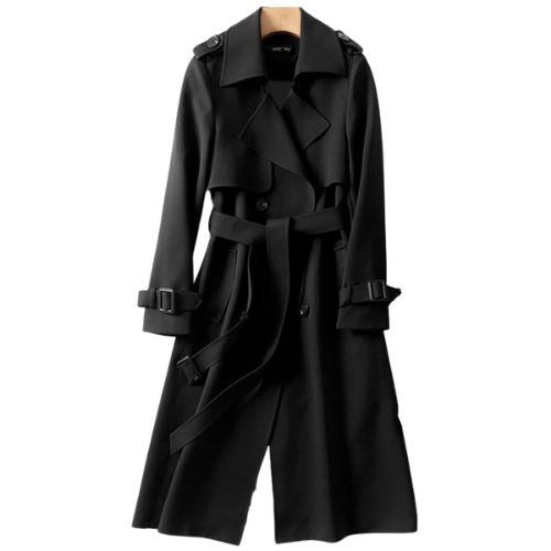 Marlow | Mulher Trench Coat Vintage Cintura Definida
