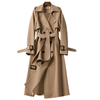Marlow | Mulher Trench Coat Vintage Cintura Definida