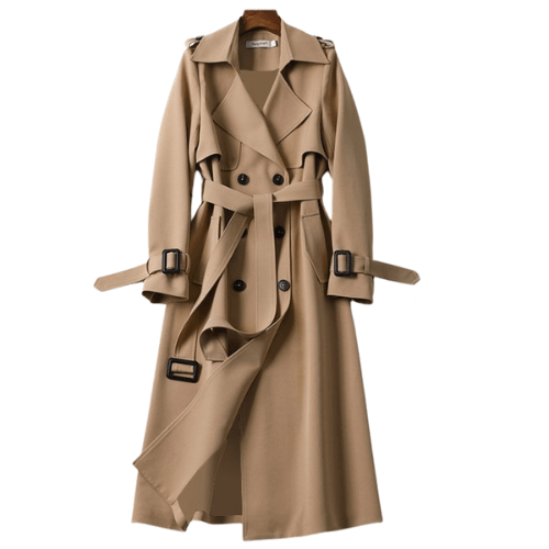 Marlow | Mulher Trench Coat Vintage Cintura Definida