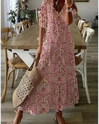 Talia | Vestido Feminino Boho Maxi com Franjas