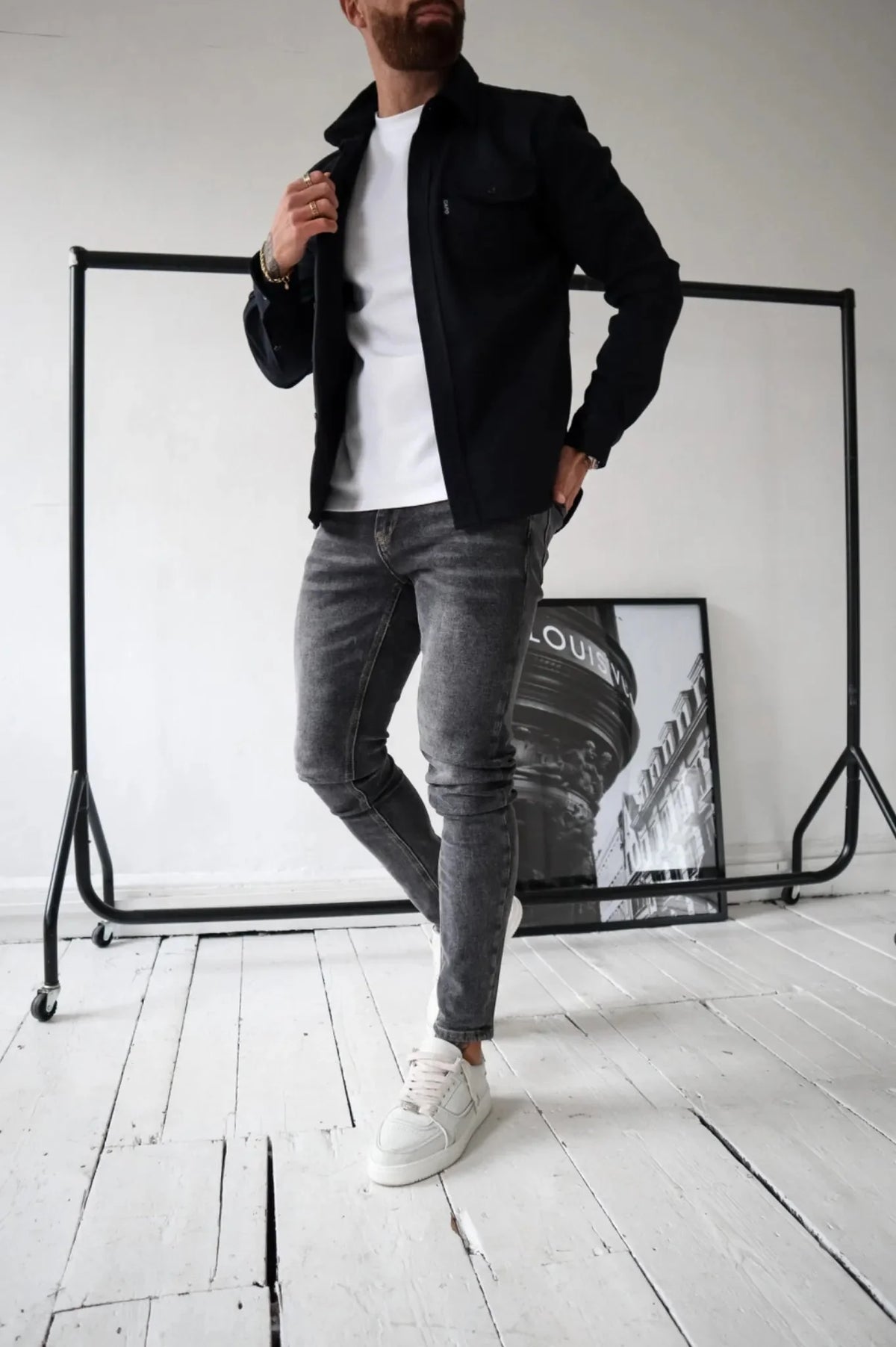 Wren | Camisa Jaqueta Masculina Manga Longa com Bolsos no Peito