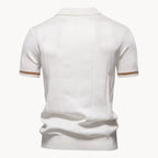 Romy | Homem Polo Malha Gola com Fecho Zip Regular Fit