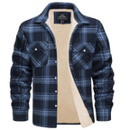 Valentina | Camisa Jaqueta Masculina Xadrez com Forro Sherpa