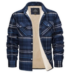 Valentina | Camisa Jaqueta Masculina Xadrez com Forro Sherpa