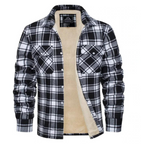 Valentina | Camisa Jaqueta Masculina Xadrez com Forro Sherpa