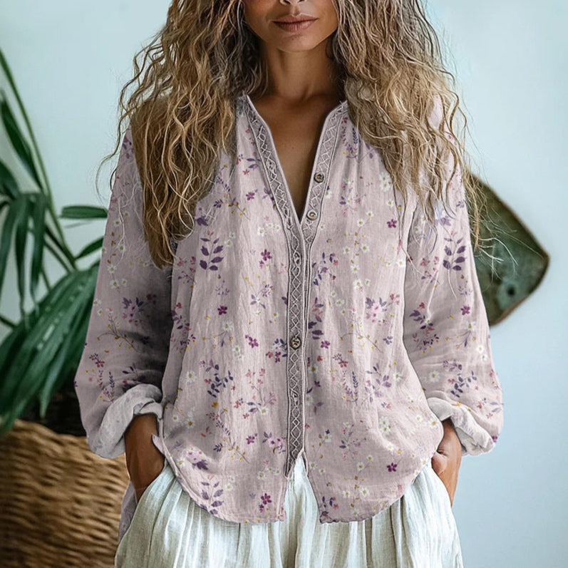 Dione | Blusa Feminina Estampa Natural Relaxada