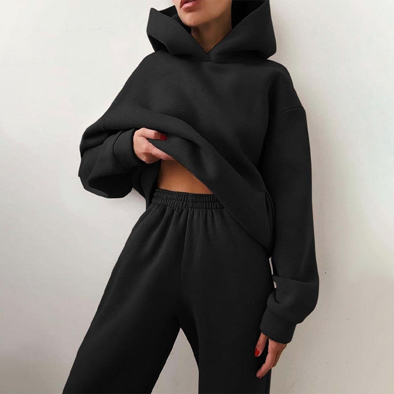 Marlowe | Conjunto de Jogging Feminino Oversize 2 Peças