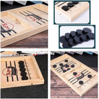 Soraya | Jogo 2 em 1 Futebol de Mesa & Shuffleboard | Madeira, Multifuncional | Para Todas as Idades