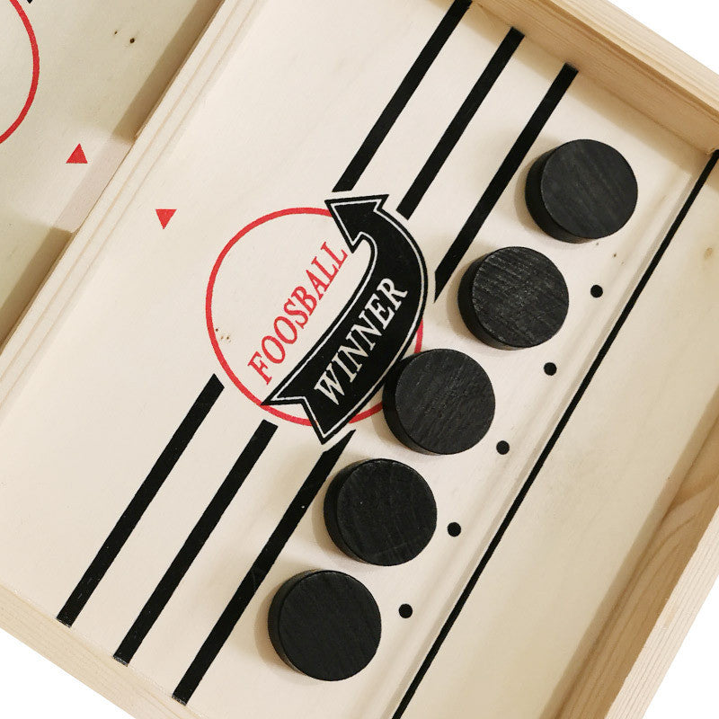 Soraya | Jogo 2 em 1 Futebol de Mesa & Shuffleboard | Madeira, Multifuncional | Para Todas as Idades