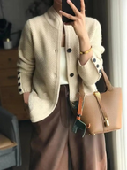 Faye | Cardigan Feminino Caxemira Botões Clássico