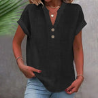 Ottoline | Mulher Camisa Linho Decote V