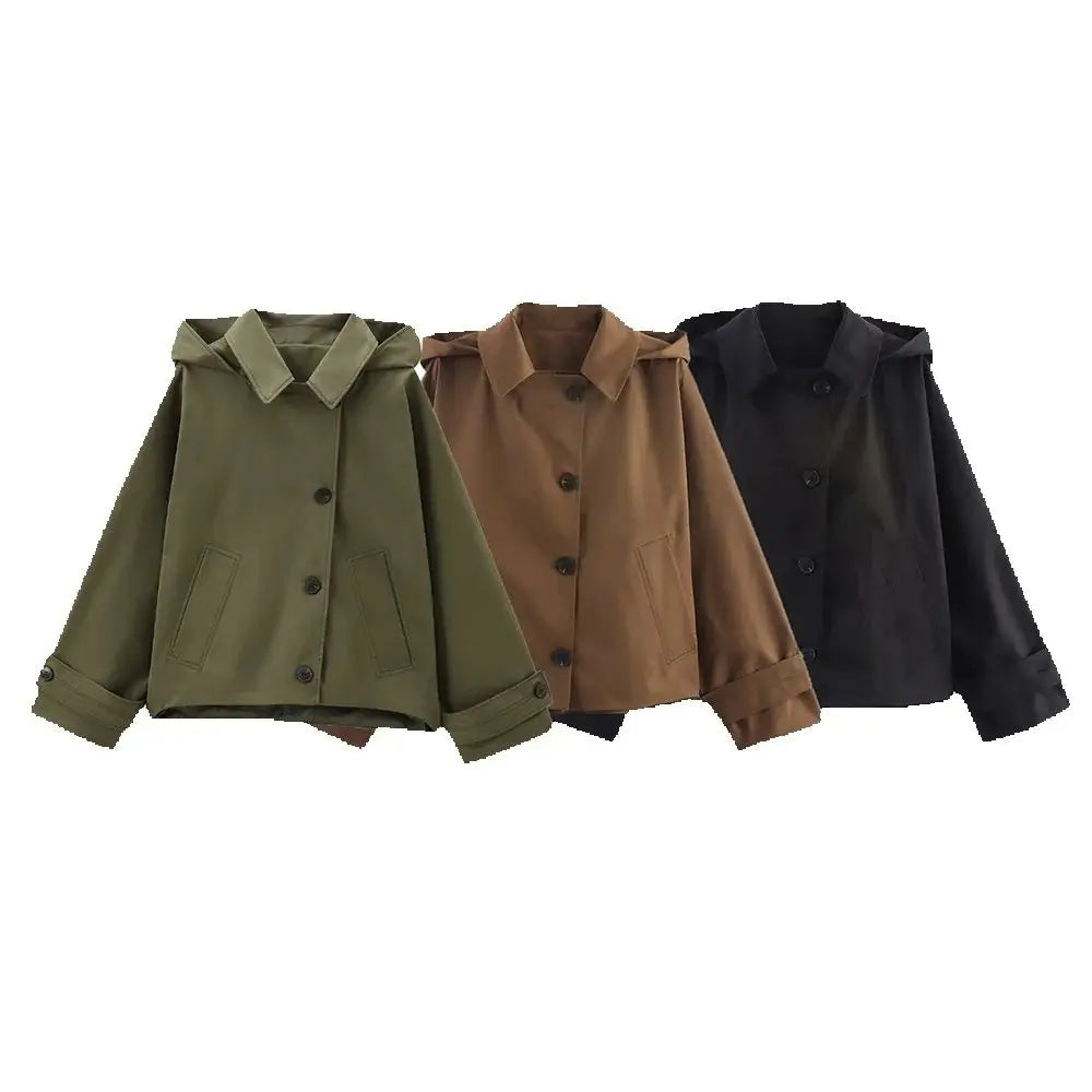 Casaco Tricotado | Comprido, Estilo Trench, Curto