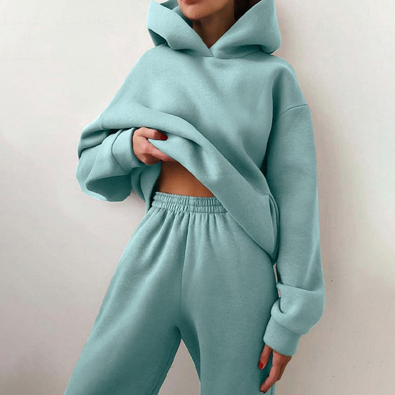 Marlowe | Conjunto de Jogging Feminino Oversize 2 Peças