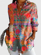 Solveig | Blusa Feminina Estampa Colorida Conforto