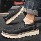Mocassins de Couro Masculinos | Conforto Ortopédico, Antiderrapante | Iris
