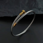 Sage | Pulseira Aço Inoxidável Ajustável Design Prego