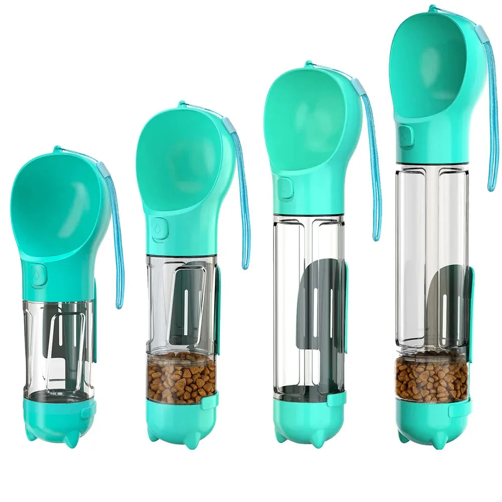 Sorrel | Garrafa de Água para Cães 3 em 1 | Dispensador de Sacos, Armazenamento | BPA-Free, Portátil