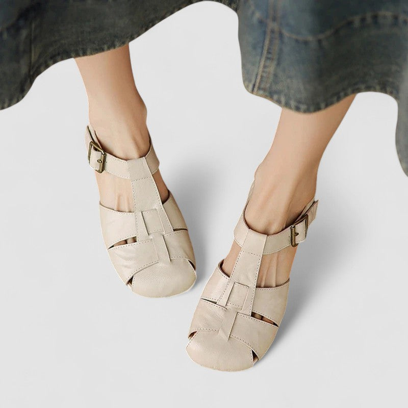 Anouk | Sapatos Mary Jane Femininos Salto Bloco Bico Quadrado Ortopédico
