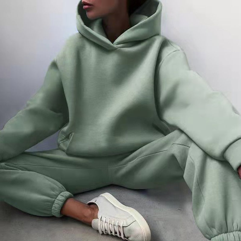 Marlowe | Conjunto de Jogging Feminino Oversize 2 Peças